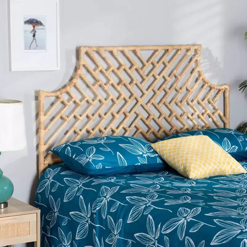 Testiera in Rattan Naturale/Marrone